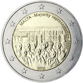 Malta 2 euro (2012) - Majority representation 1887